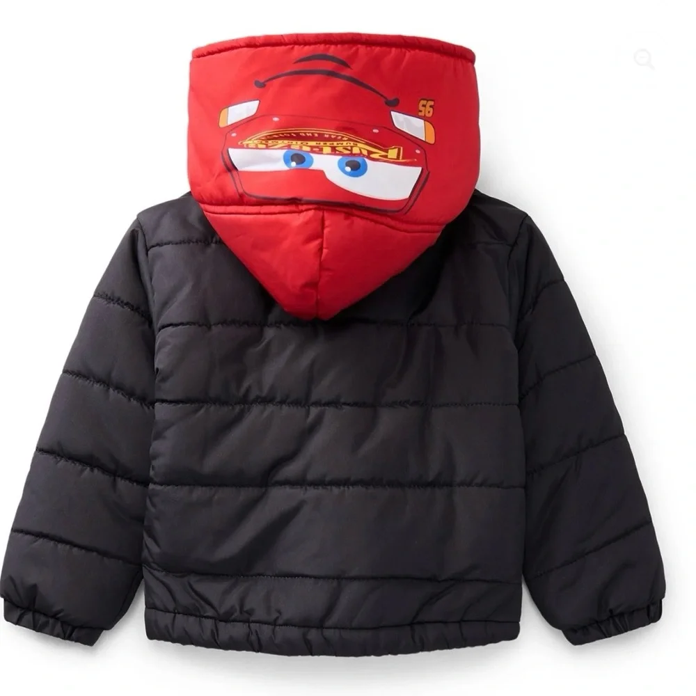 BRAND NEW Disney Cars Lightning McQueen Black Jacket for Kids Size 3T - Picture 2 of 3